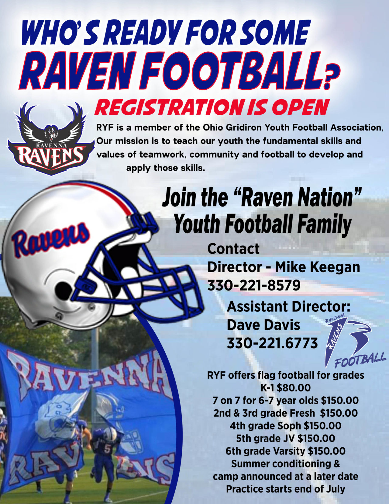 Youth Football Ravenna City Schools Ohio
