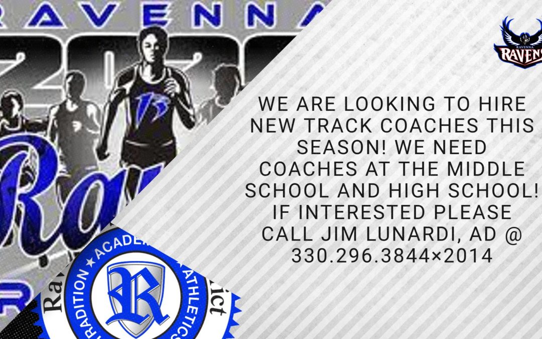 TRACK COACHES NEEDED