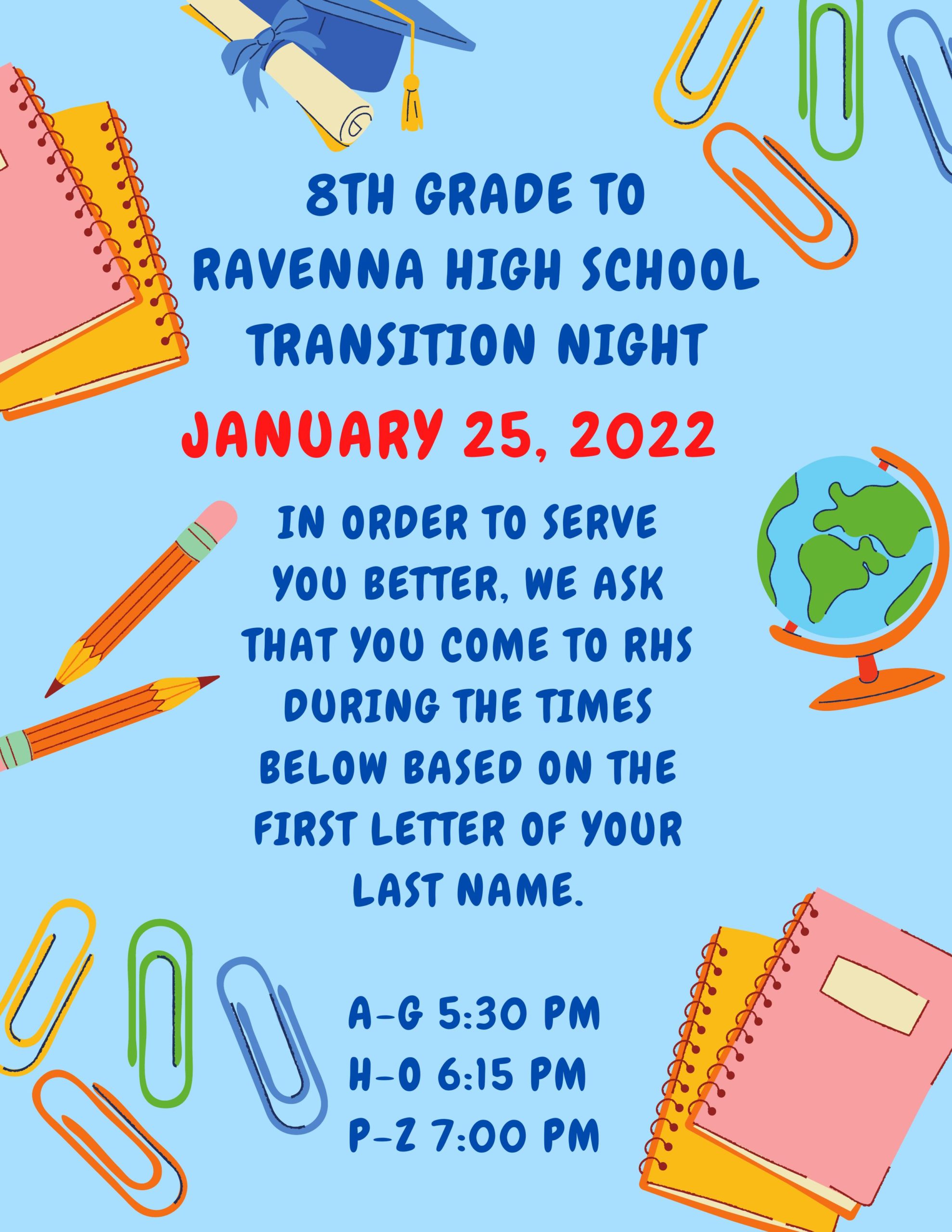 8th Grade to RHS Transition Night