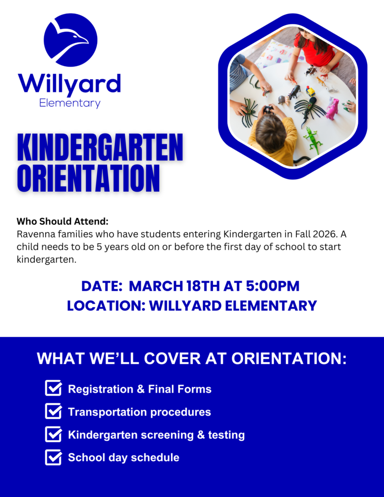 Kindergarten Orientation Flyer