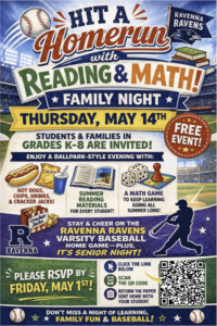 Reading & Math Family Family Night Invitation